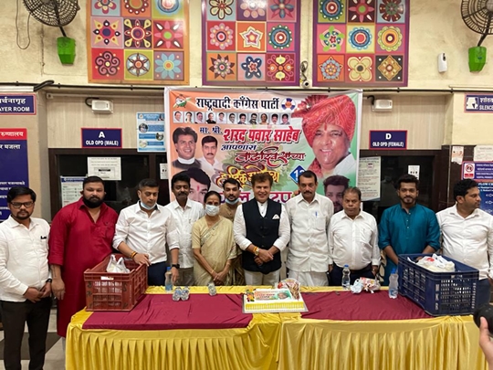 Rajiv Sharma & Shoaib Hassan Celebrates Shri Sharad Pawar’s Birthday By Organising Blood Donation Camp & Distributed Fruits on the occasion