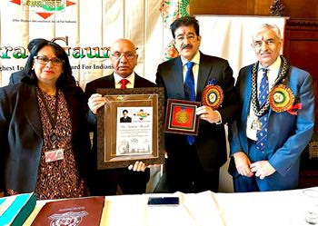 British Parliament Honours Sandeep Marwah With Bharat Gaurav Award 2023