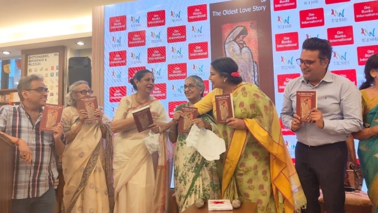 Shabana Azmi –  Ajay Mago – Shantanu Ray Chaudhuri – Maithili Rao – Rinki Roy Bhattacharya Launch Om Books International’s The Oldest Love Story at Title Waves  Bandra
