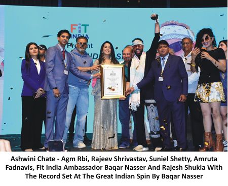 153 Cyclists. One Nation. Suniel Shetty & Amruta Fadnavis Power Baqar Nasser’s Historic Record Spin