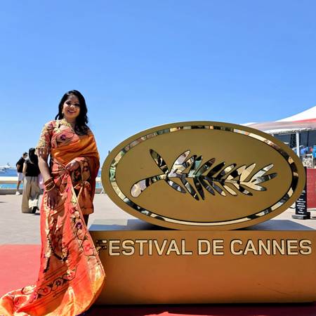 Swapnali Wani Mrs. Bharat-USA Universe 2026, Draped In Heritage: Showcasing Indian Handloom At Cannes